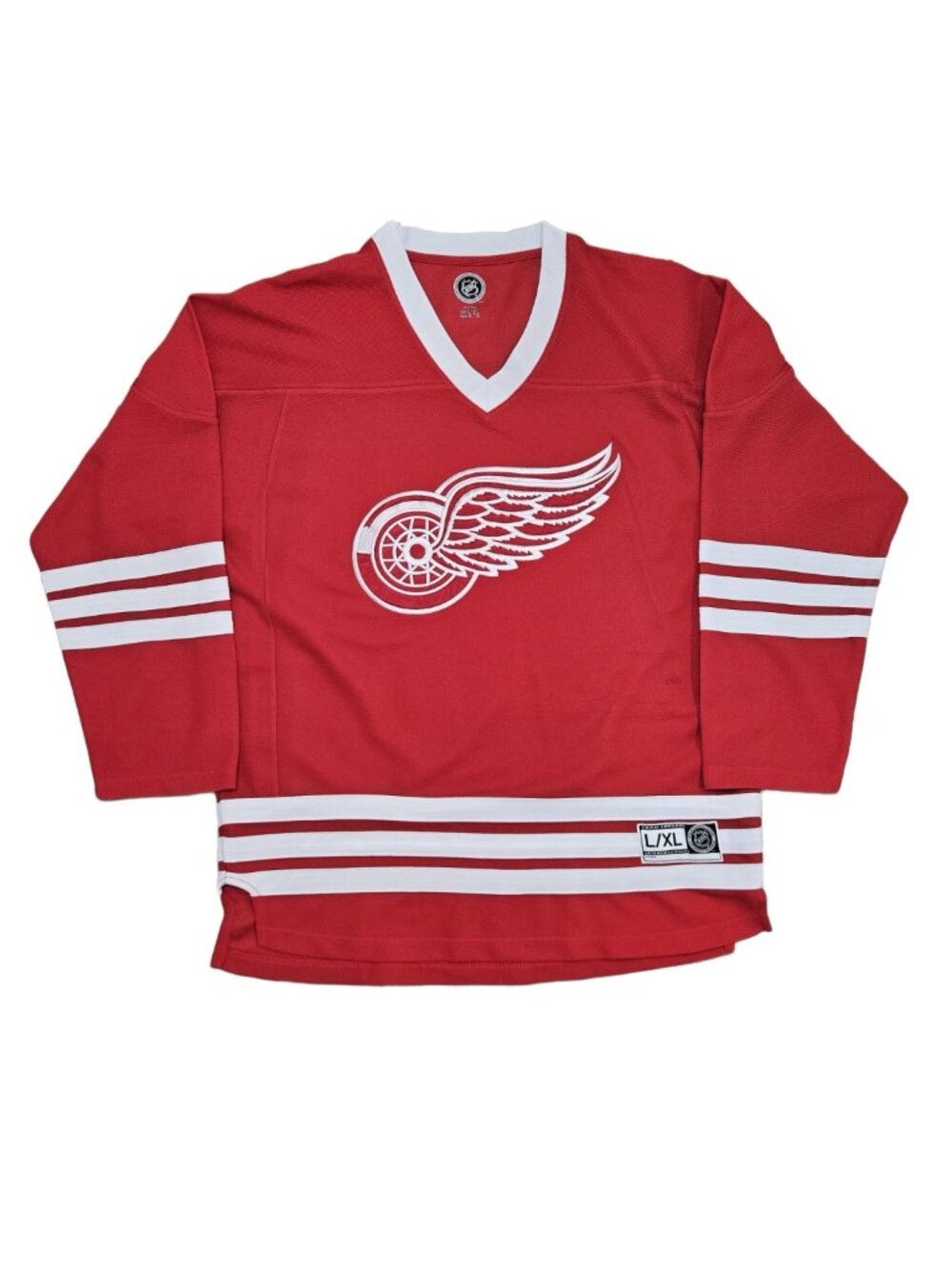 Detroit Red Wings NHL Jersey Adult L/XL Red Blank